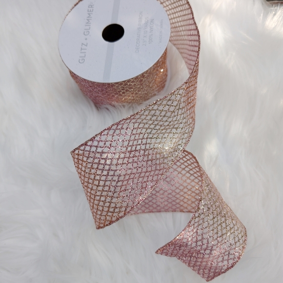 10 yards of glittered ribbon - Picture 1 of 6